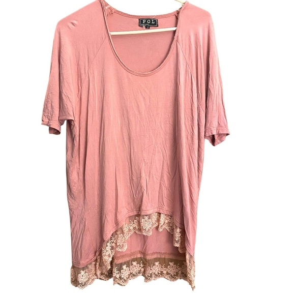 POL Pink Top with Short Sleeves Size Small NWOT - Picture 1 of 6